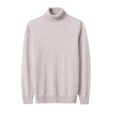 LUSSO Pure Cashmere Turtleneck Sweater